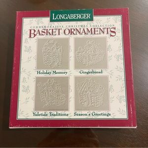 Longaberger Christmas Collection Pewter Ornaments